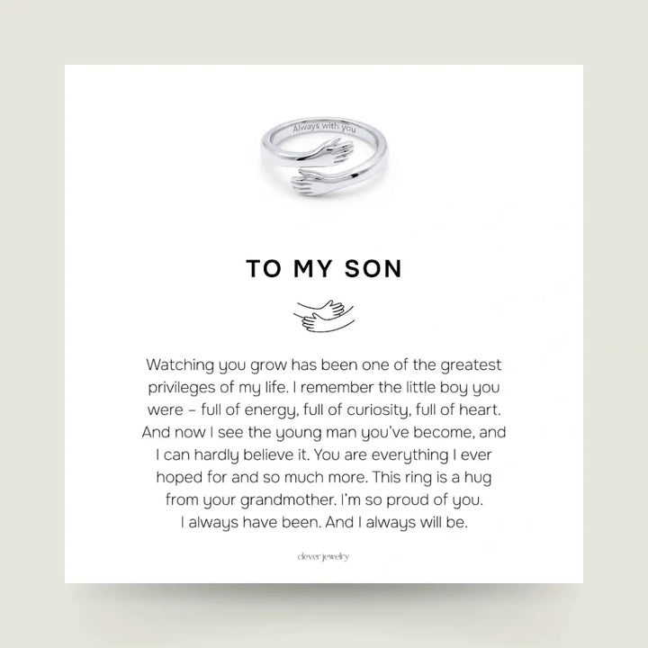 To My Son - Hug Ring