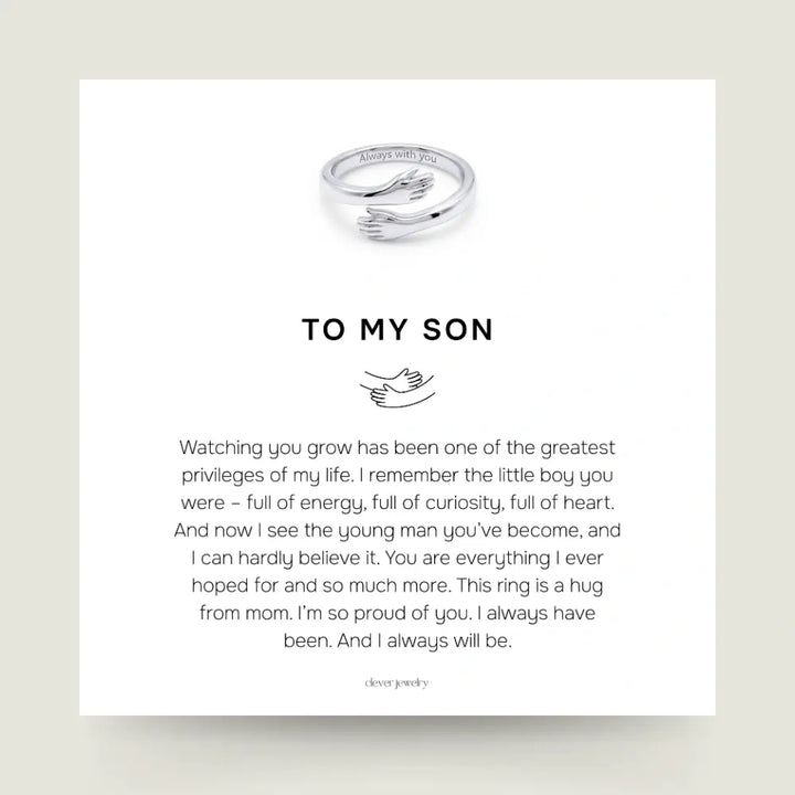 To My Son - Hug Ring