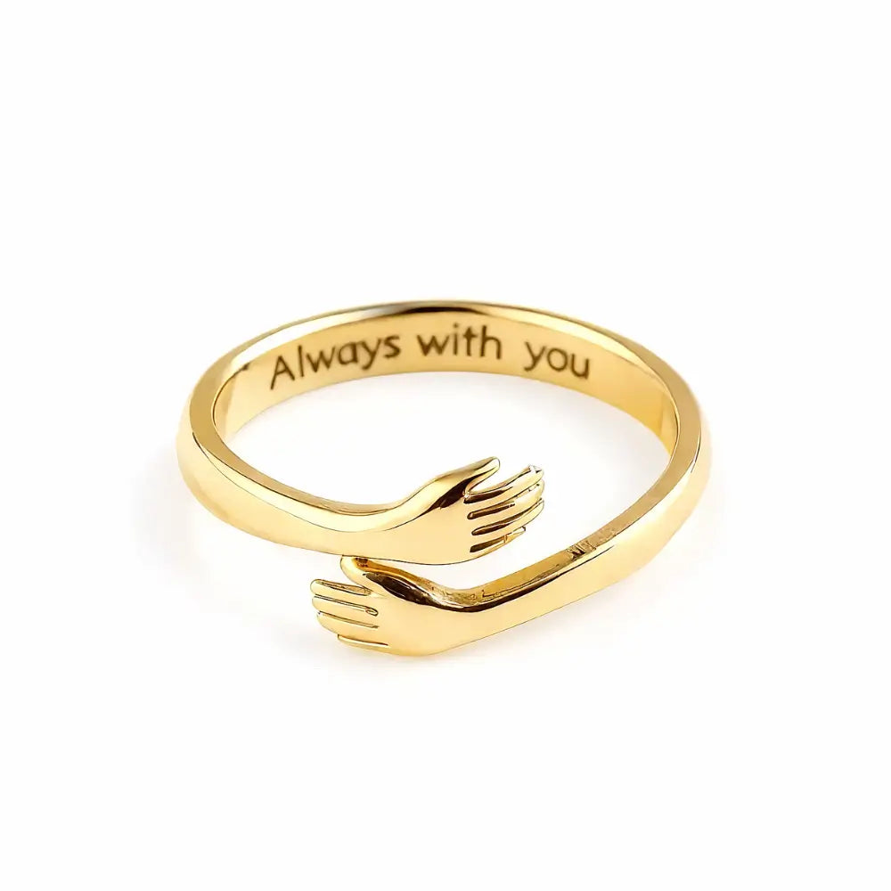 Wrapped in Love - Gold Hug Ring