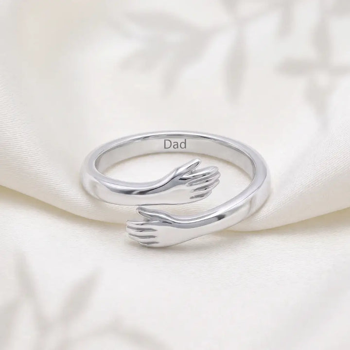 Hug From Heaven - Custom Engraved Ring