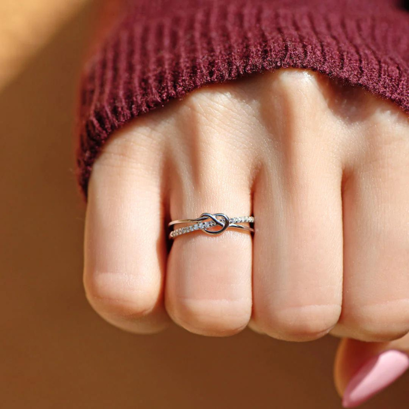 Mother & Daughter - Tied By Angel Hands Ring