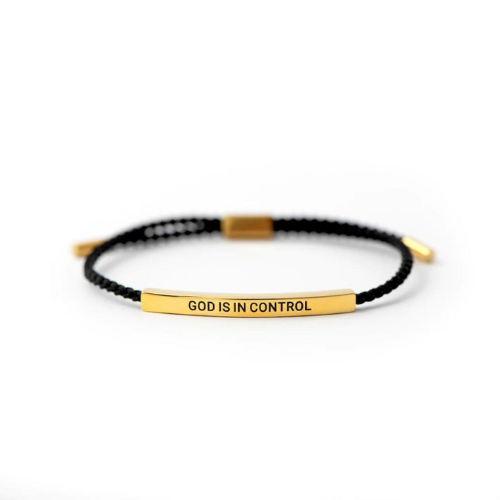 God Is In Control - Motivational Bracelet