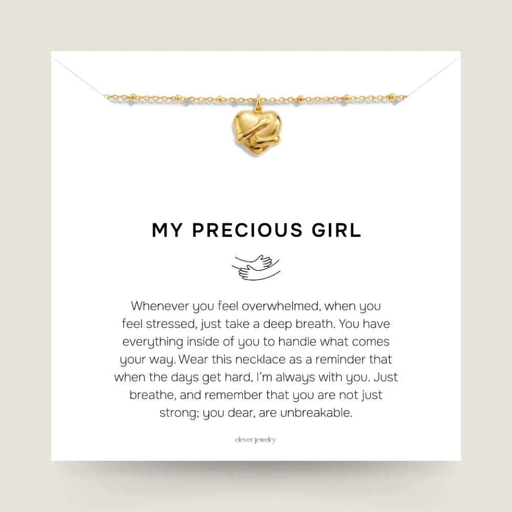 My Precious Girl (Granddaughter) - Hug Necklace
