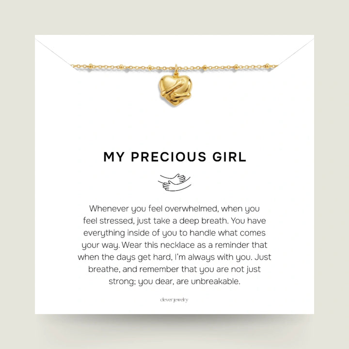 My Precious Girl (Granddaughter) - Hug Necklace