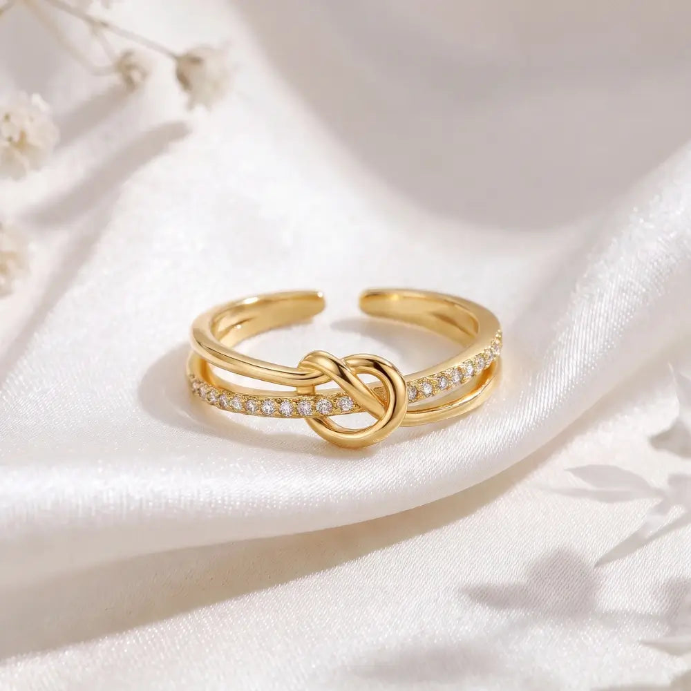 Mother & Daughter - Gold Linked Forever Ring