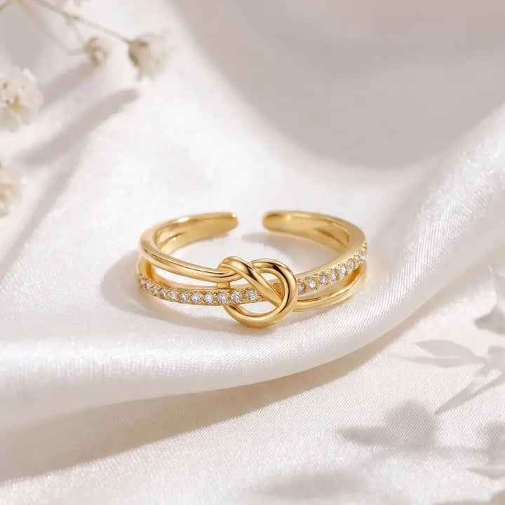 Mother & Daughter - Gold Linked Forever Ring