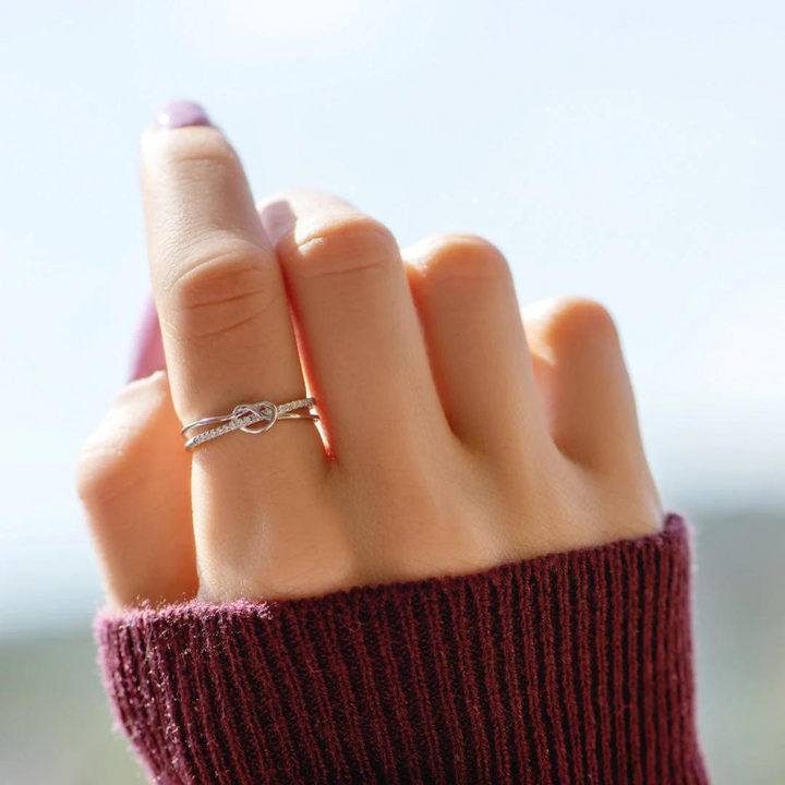 Mother & Daughter - Tied By Angel Hands Ring