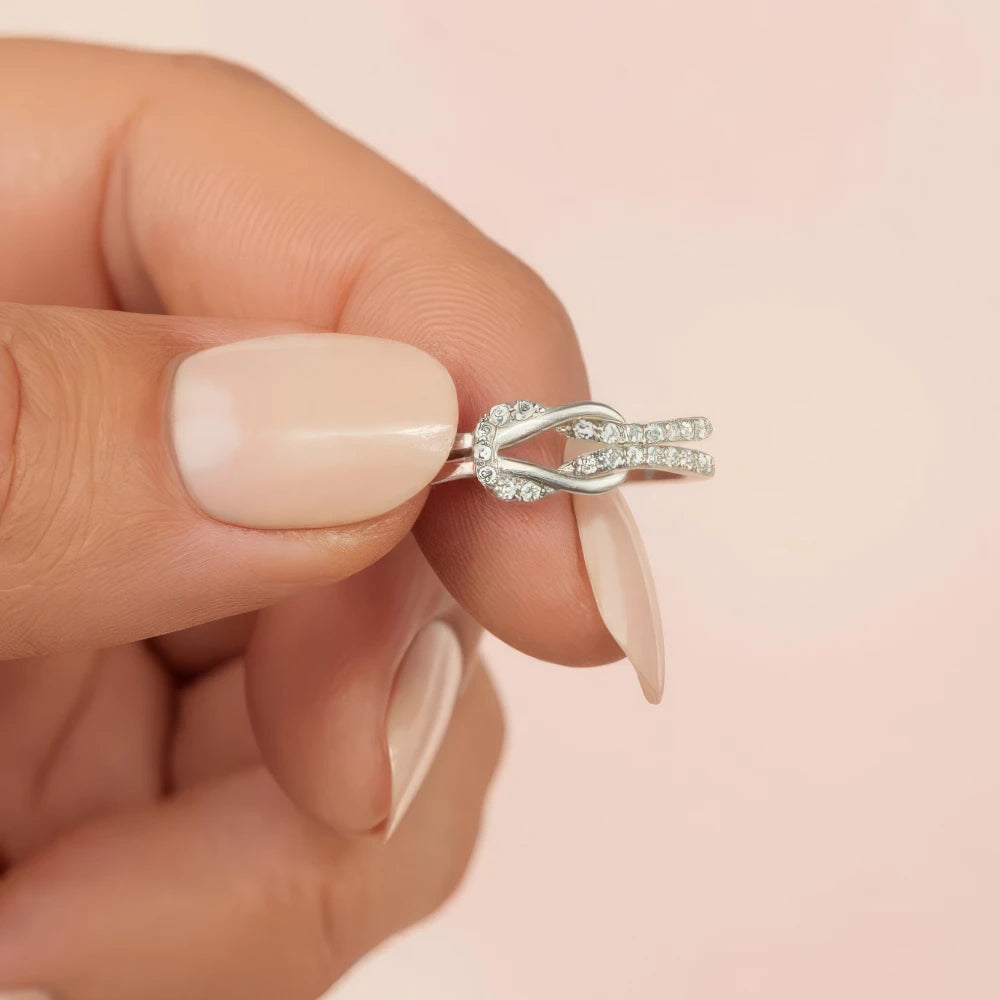 To My Granddaughter - Love Knot Ring