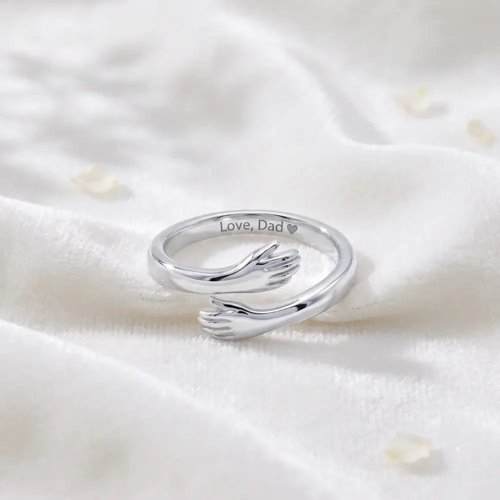 Dad & Daughter Hug Ring