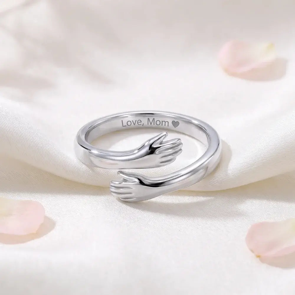 Mom & Daughter Hug Ring