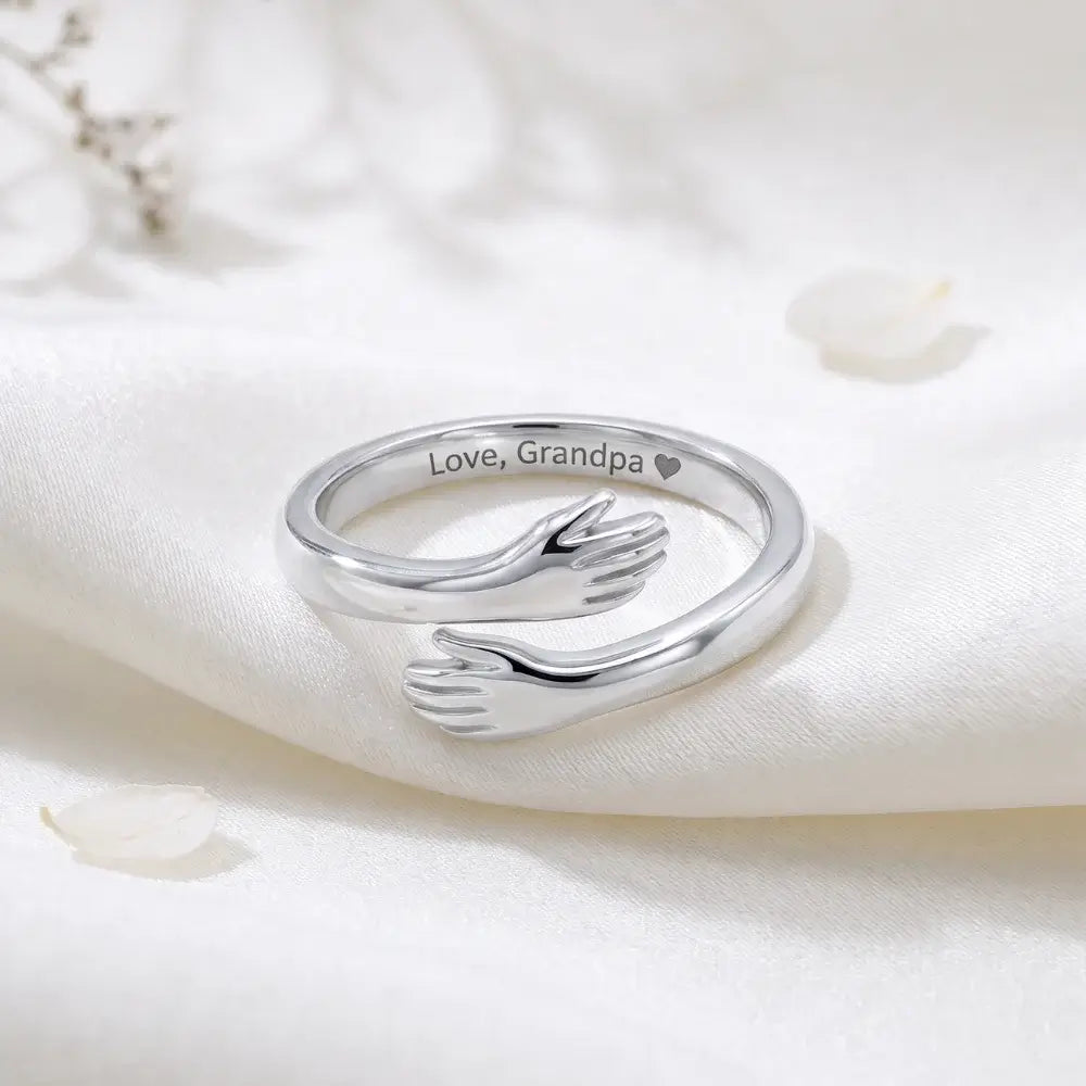 Grandpa & Granddaughter Hug Ring