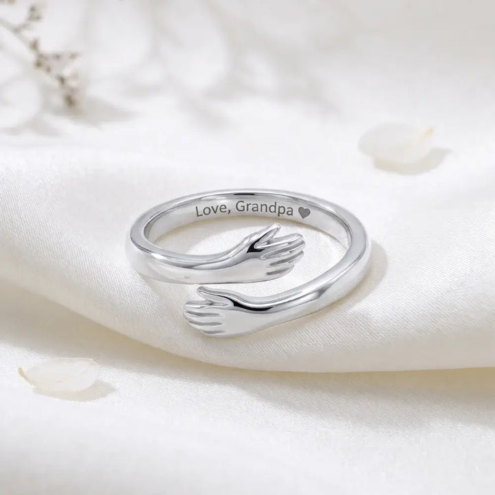 Grandpa & Granddaughter Hug Ring
