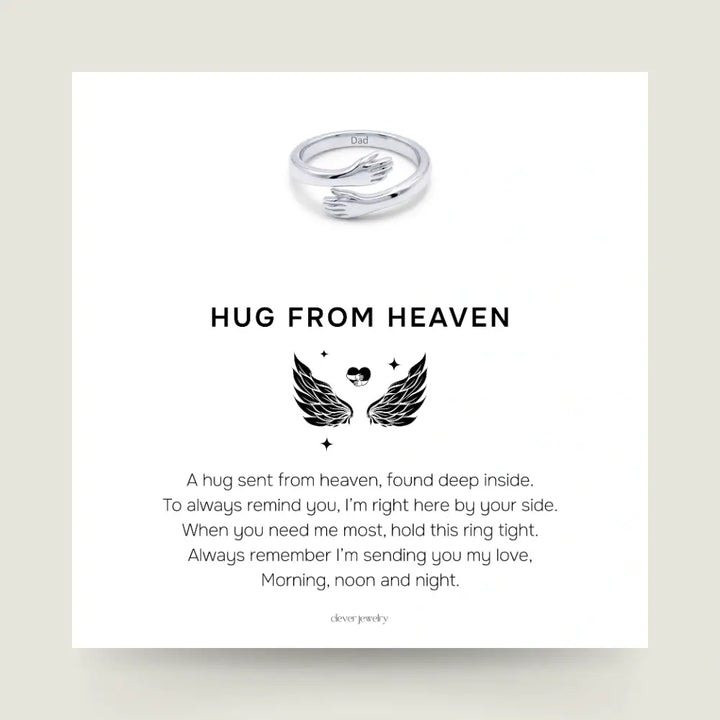 Hug From Heaven - Custom Engraved Ring
