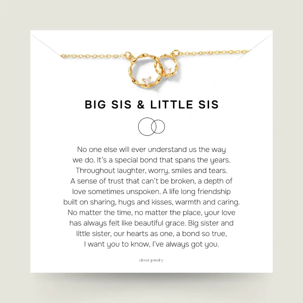 To My Sister - Circles of Love Necklace