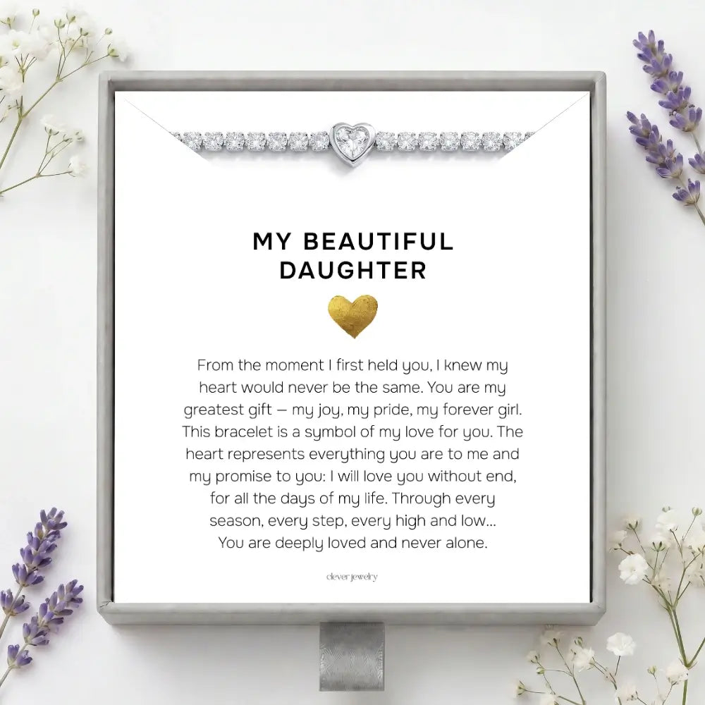 To My Daughter - I Love You Bracelet