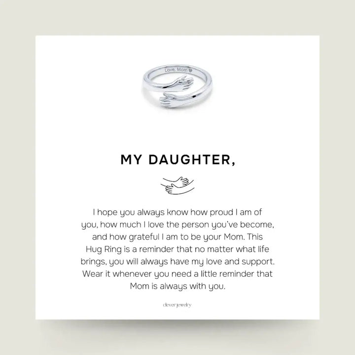 Mom & Daughter Hug Ring