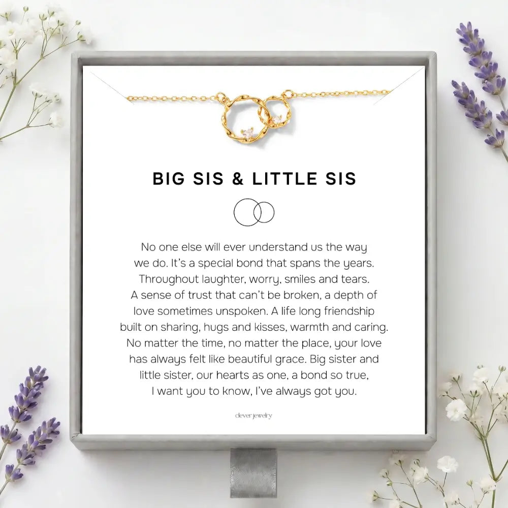 To My Sister - Circles of Love Necklace
