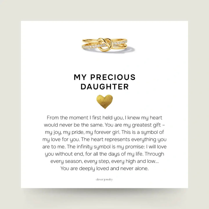 Mother & Daughter - Gold Linked Forever Ring