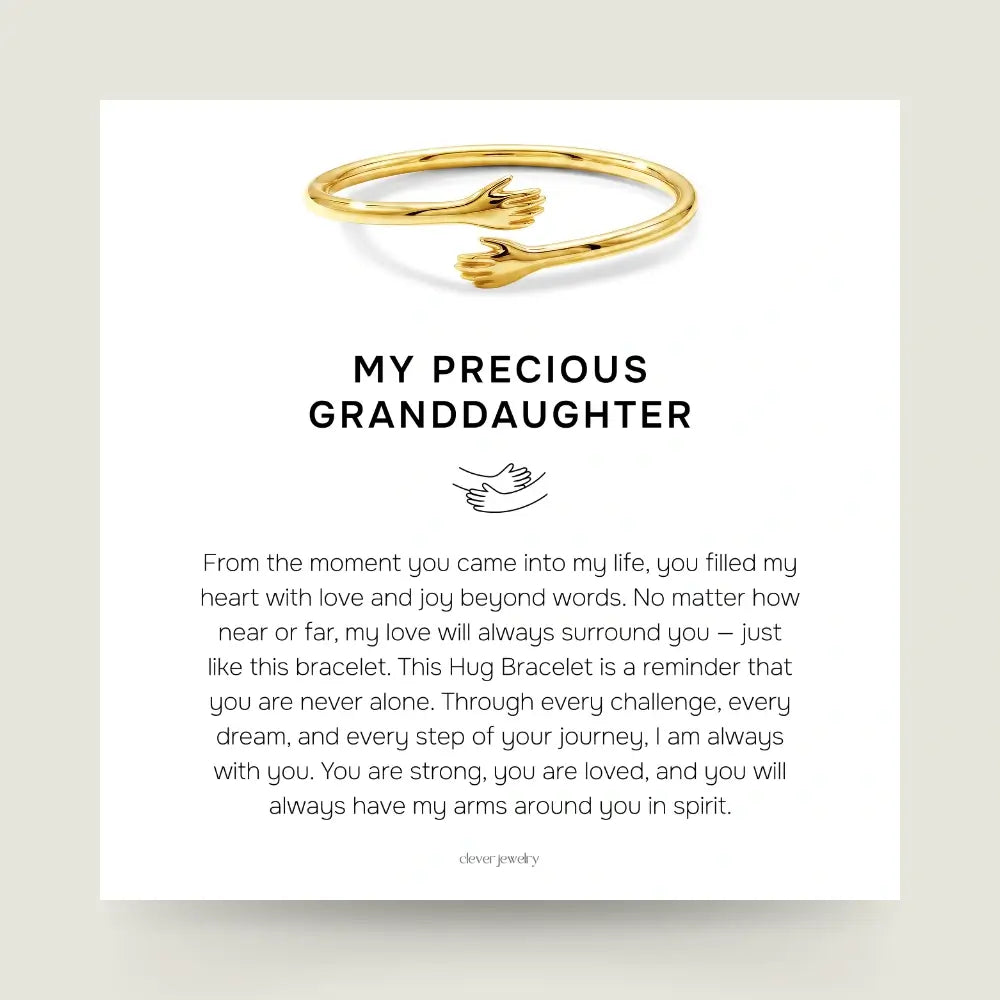 My Precious Granddaughter - Gold Hug Bracelet