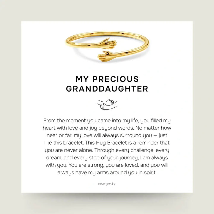My Precious Granddaughter - Gold Hug Bracelet