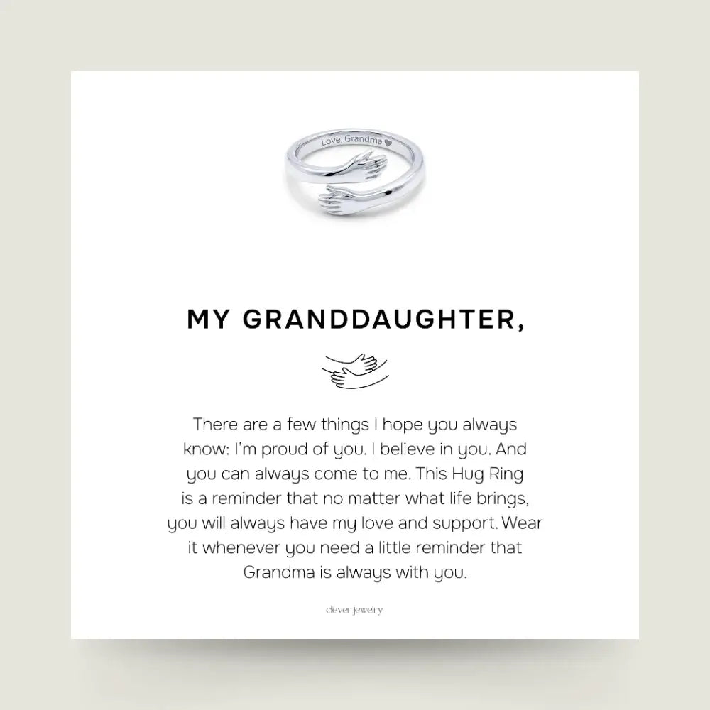 Grandma & Granddaughter Hug Ring