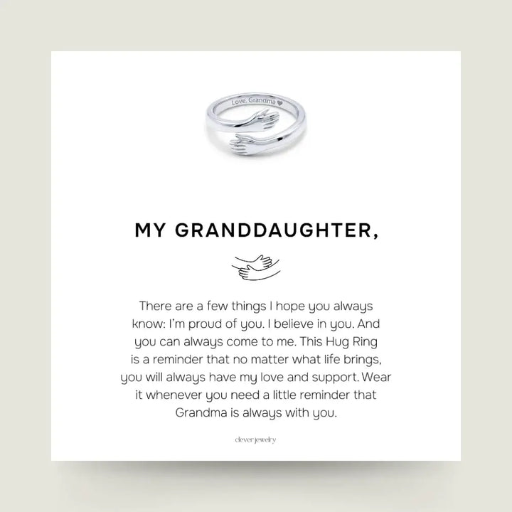 Grandma & Granddaughter Hug Ring