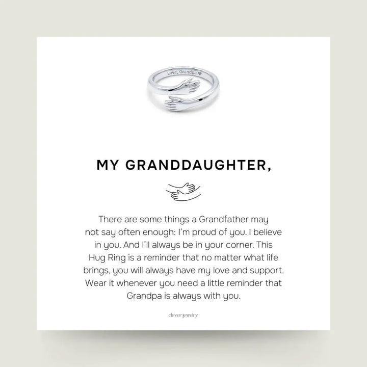 Grandpa & Granddaughter Hug Ring
