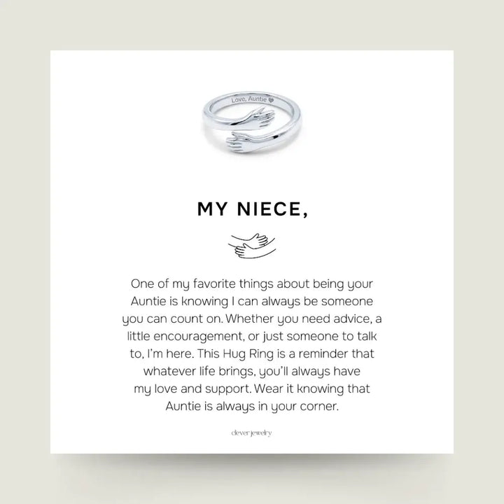 Auntie & Niece Hug Ring