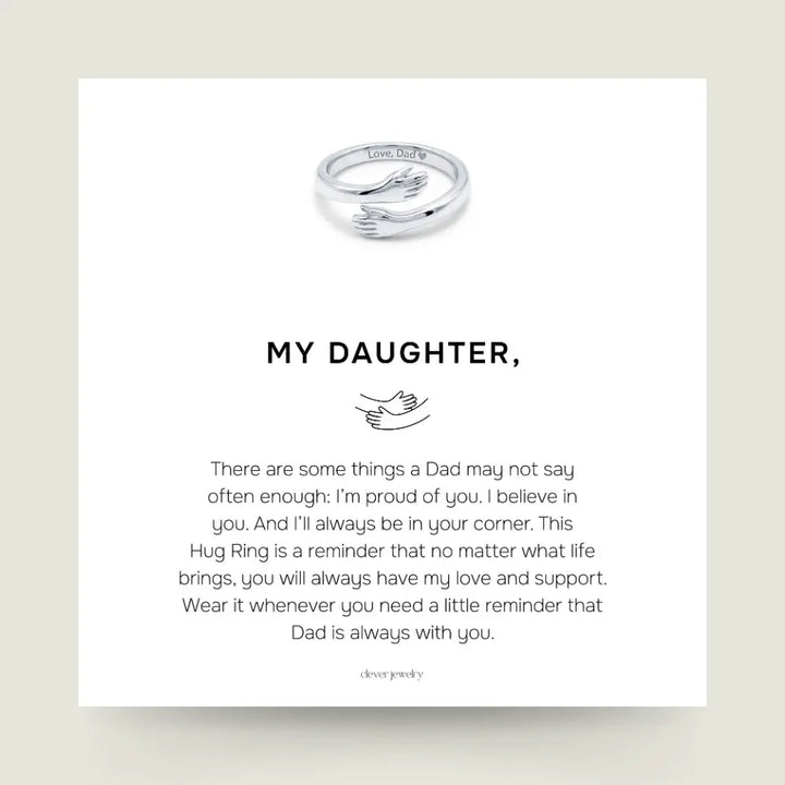 Dad & Daughter Hug Ring