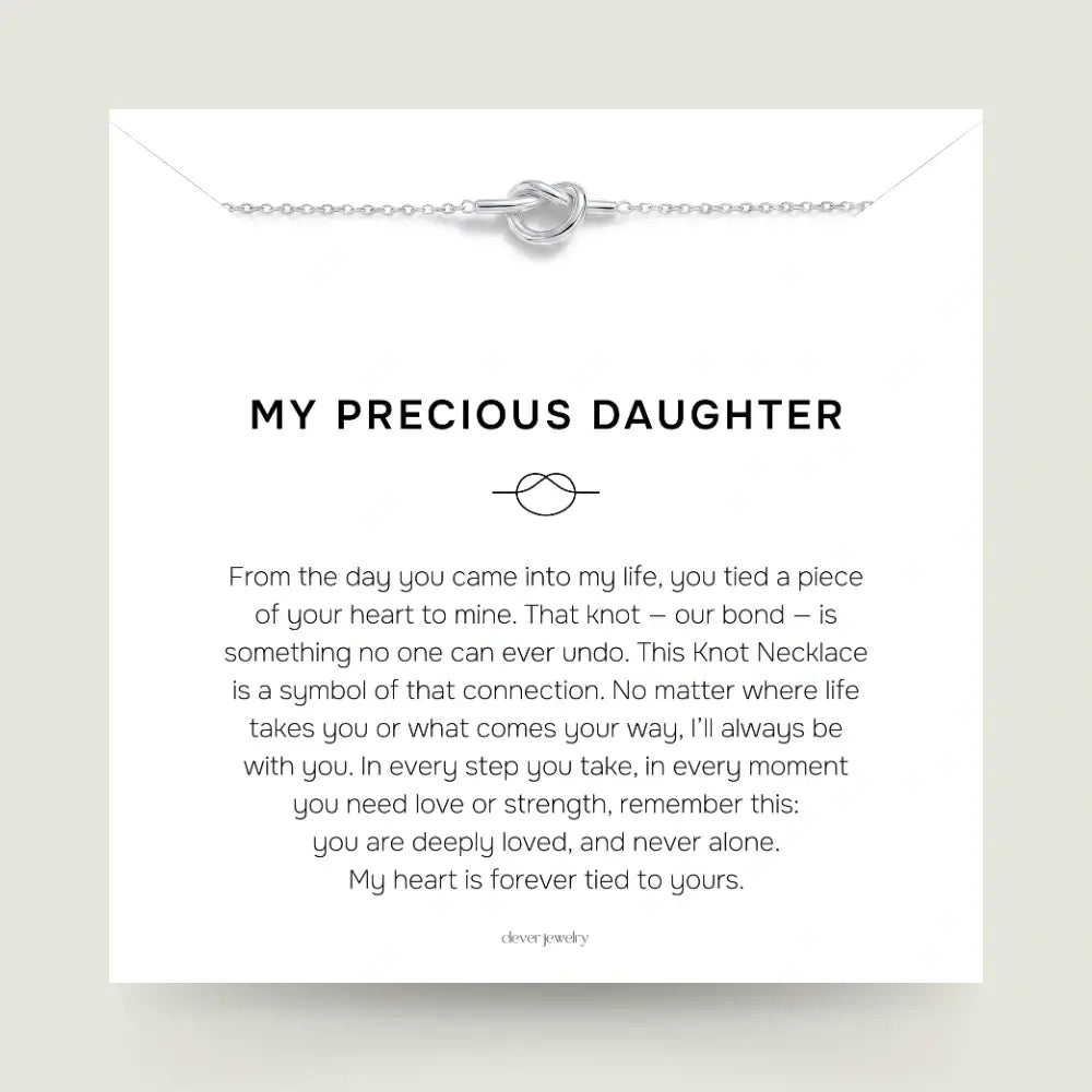 My Precious Daughter - Love Knot Necklace