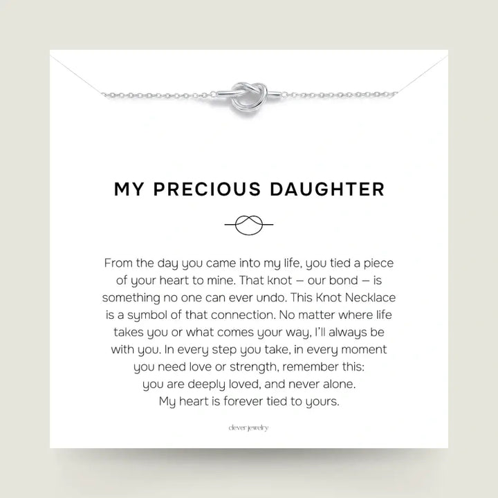 My Precious Daughter - Love Knot Necklace