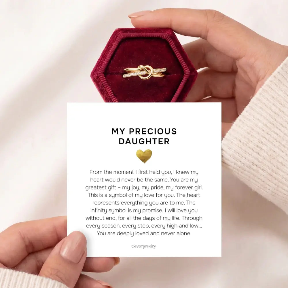 Mother & Daughter - Gold Linked Forever Ring