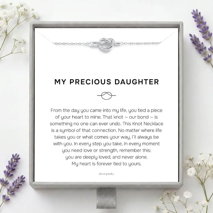 My Precious Daughter - Love Knot Necklace