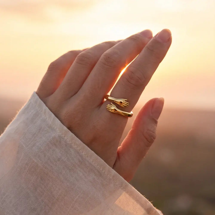 Wrapped in Love - Gold Hug Ring