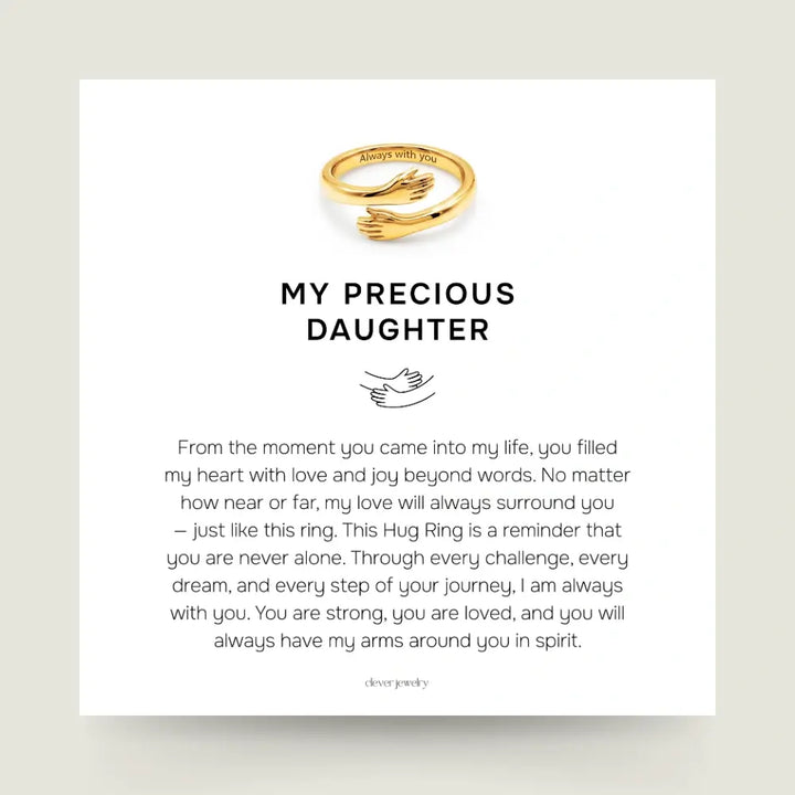 My Precious Daughter - Gold Hug Ring