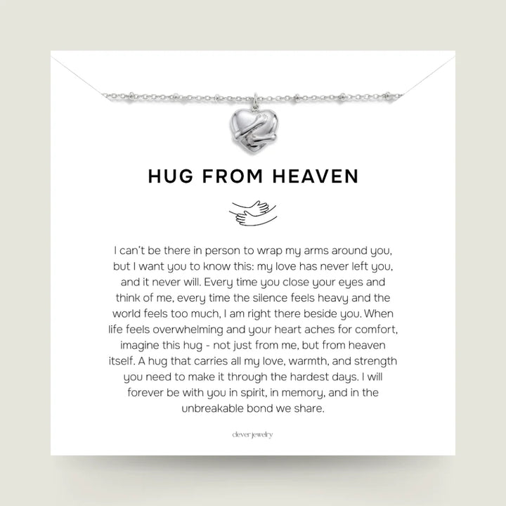 Hug From Heaven - Silver Hug Necklace