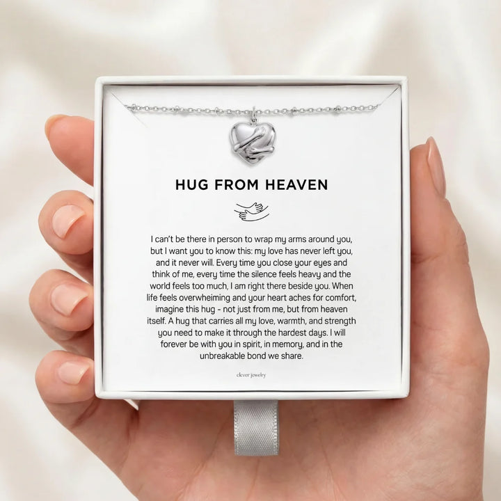 Hug From Heaven - Silver Hug Necklace