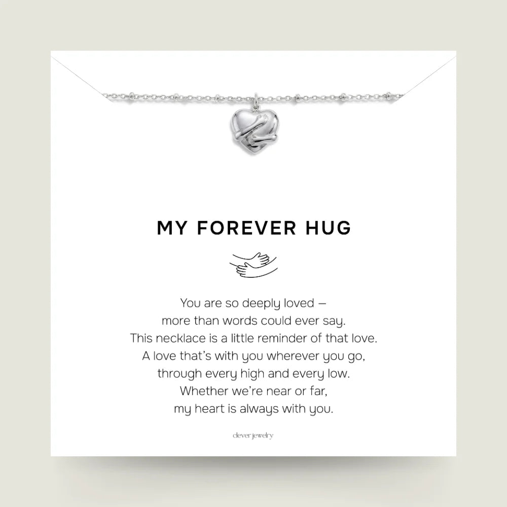 My Forever Hug - Silver Hug Necklace
