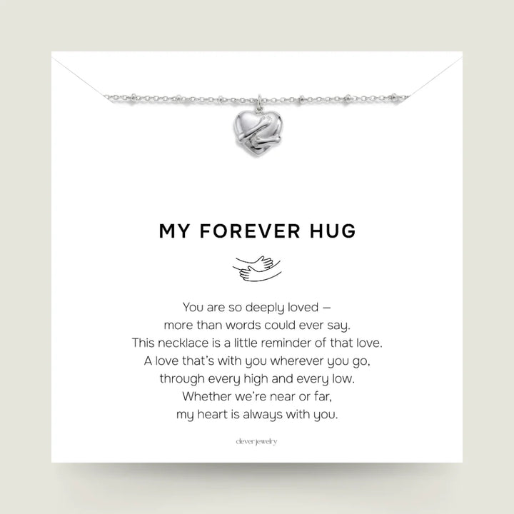 My Forever Hug - Silver Hug Necklace