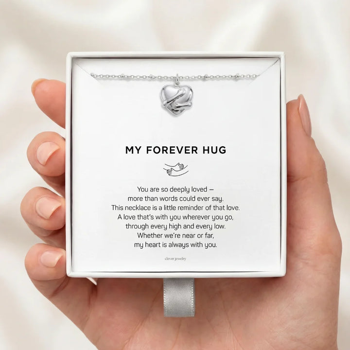 My Forever Hug - Silver Hug Necklace