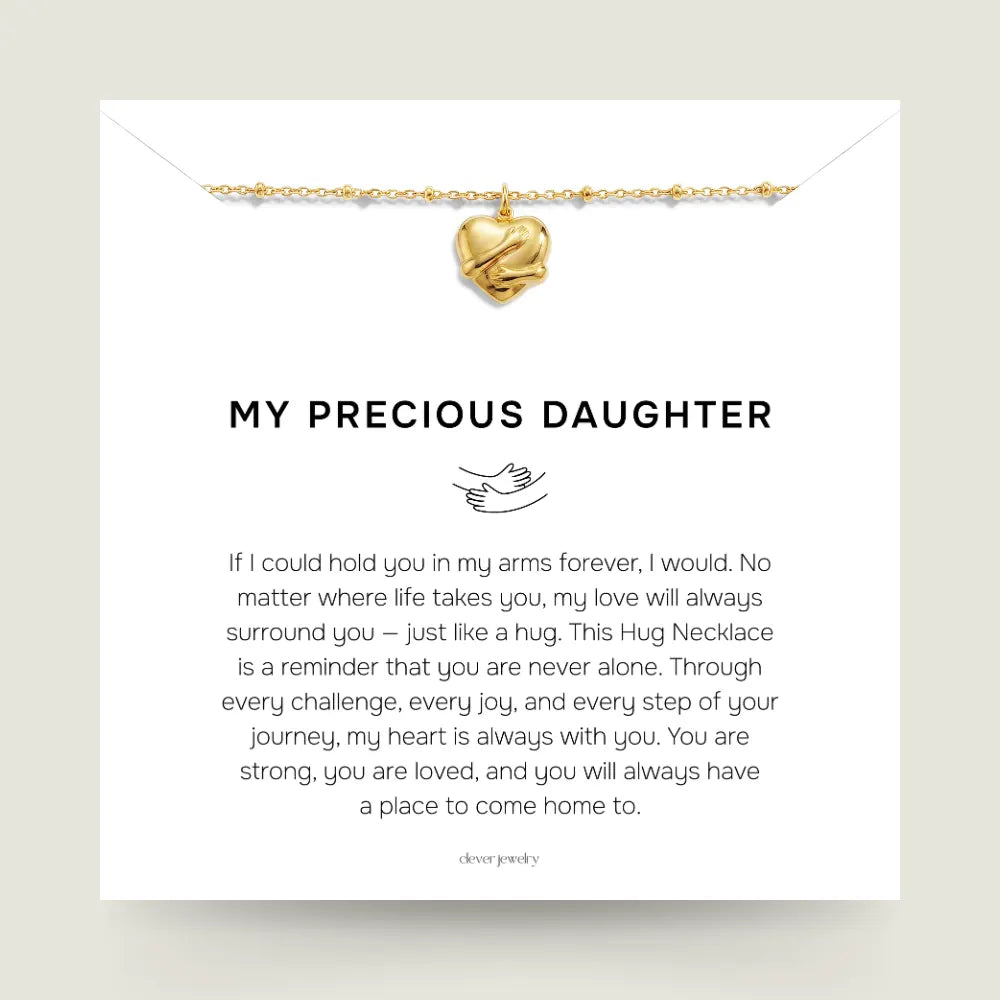 My Precious Daughter - Hug Necklace