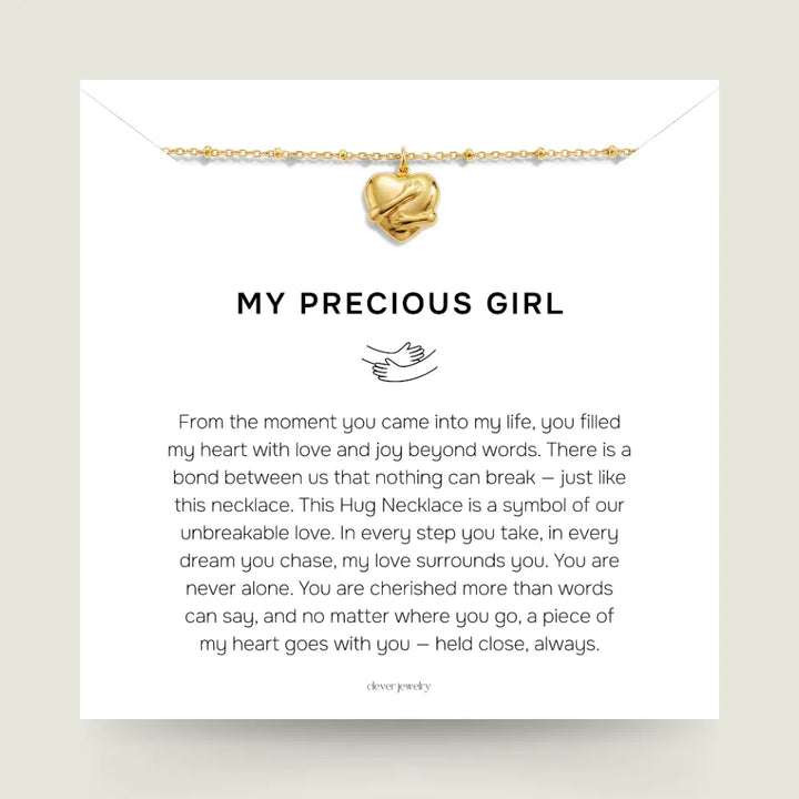 My Precious Girl (Daughter) - Hug Necklace