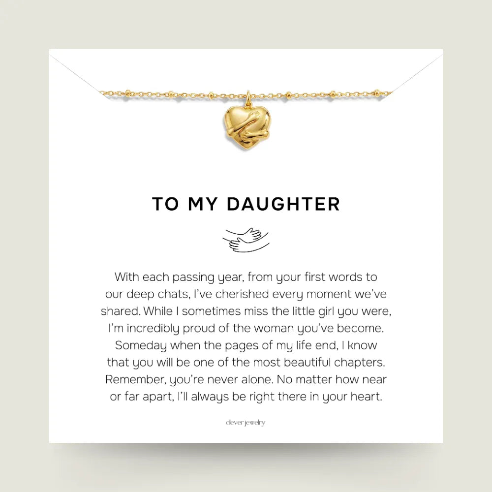 To My Daughter - Hug Necklace