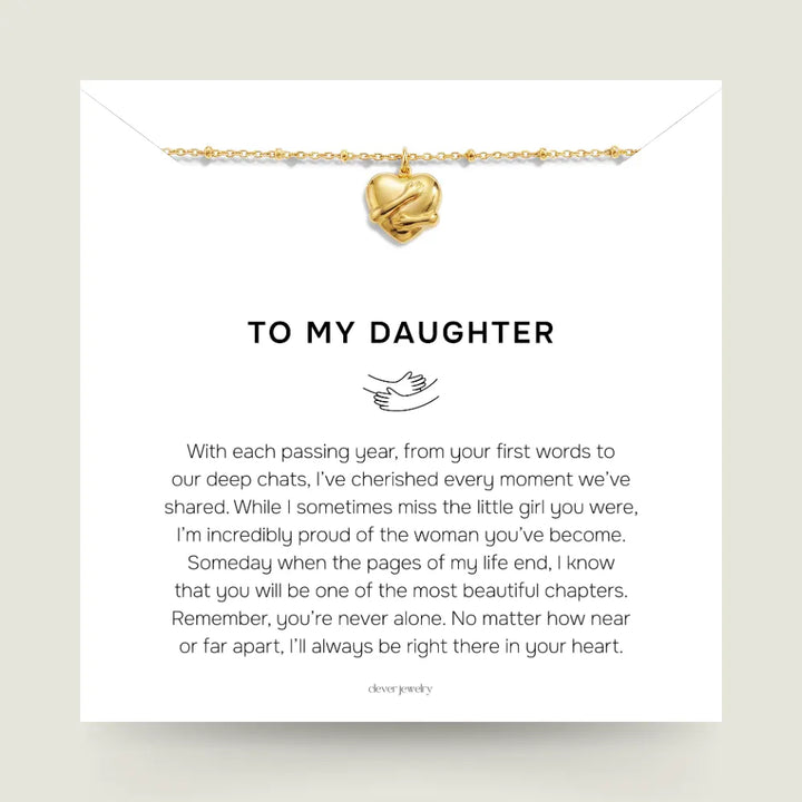 To My Daughter - Hug Necklace