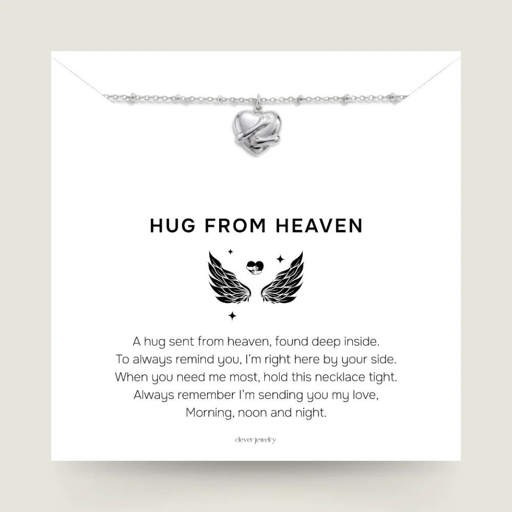 Wrapped In Love - Silver Hug Necklace