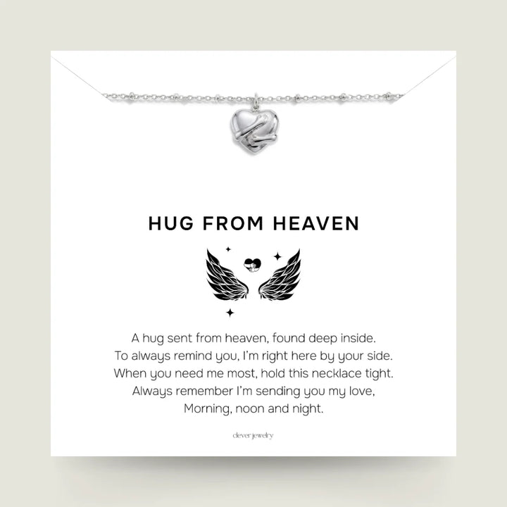 Wrapped In Love - Silver Hug Necklace