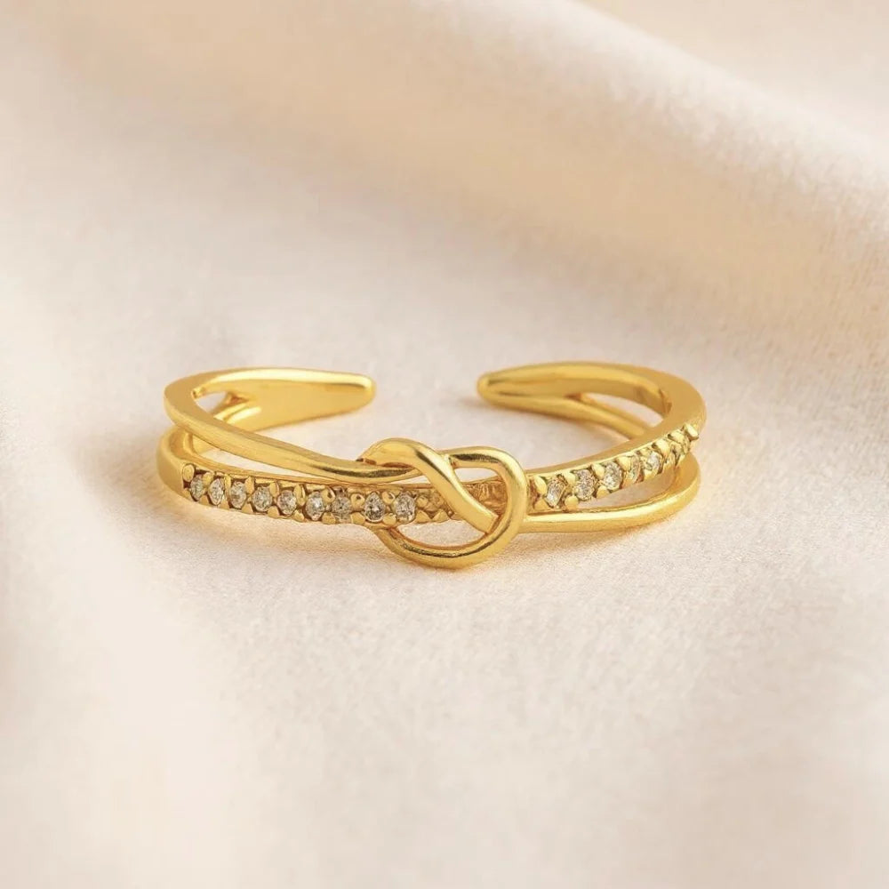 Mother & Daughter - Gold Linked Forever Ring