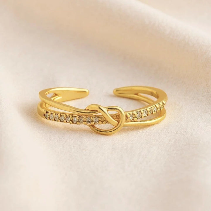 Mother & Daughter - Gold Linked Forever Ring