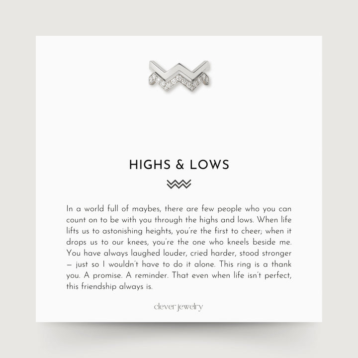 Highs & Lows Twin Band Ring