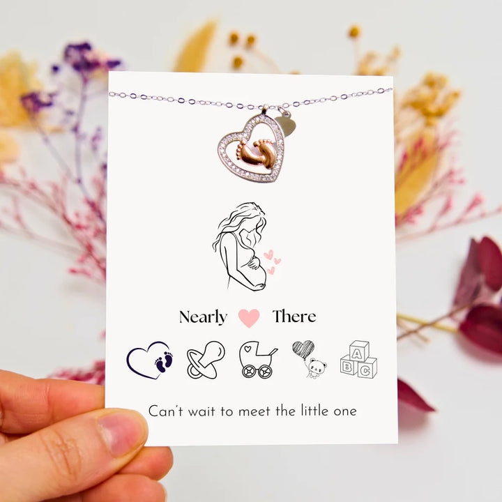Mom To Be - Baby Feet Necklace